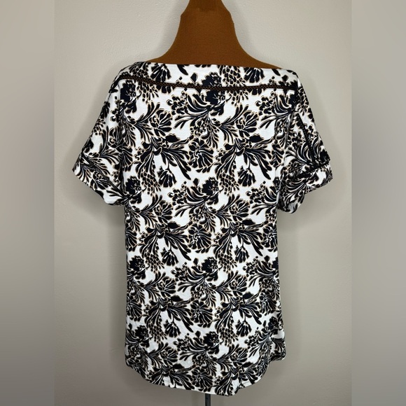 Lane Bryant Relaxed Cap-Sleeve Boatneck Top Size 14/16 - Picture 3 of 10